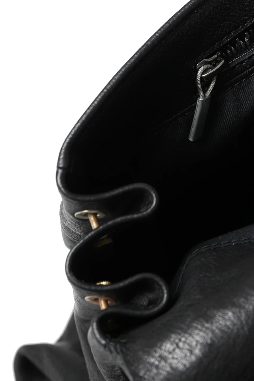 ierib BARK 2WAY HAND RUCKSACK / FVT Oiled Horse (BLACK) - Image 32