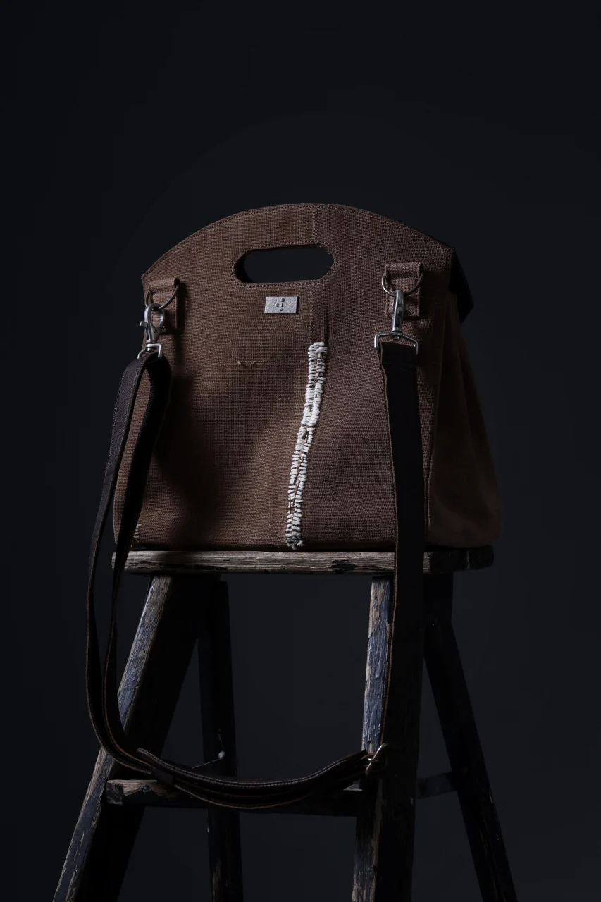 ierib Bark Hand Bag 30 / Vintage SAKABUKURO (BROWN) - Image 10