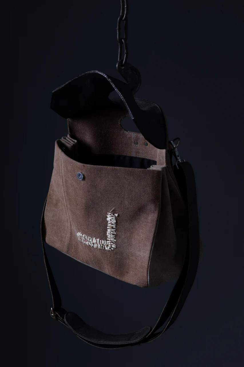 ierib Bark Hand Bag 30 / Vintage SAKABUKURO (BROWN) - Image 12
