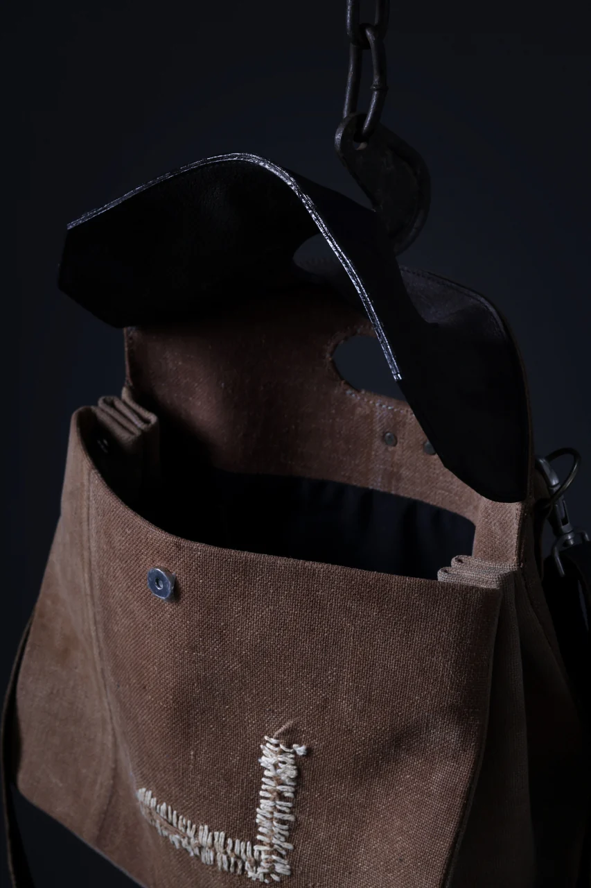 ierib Bark Hand Bag 30 / Vintage SAKABUKURO (BROWN) - Image 13