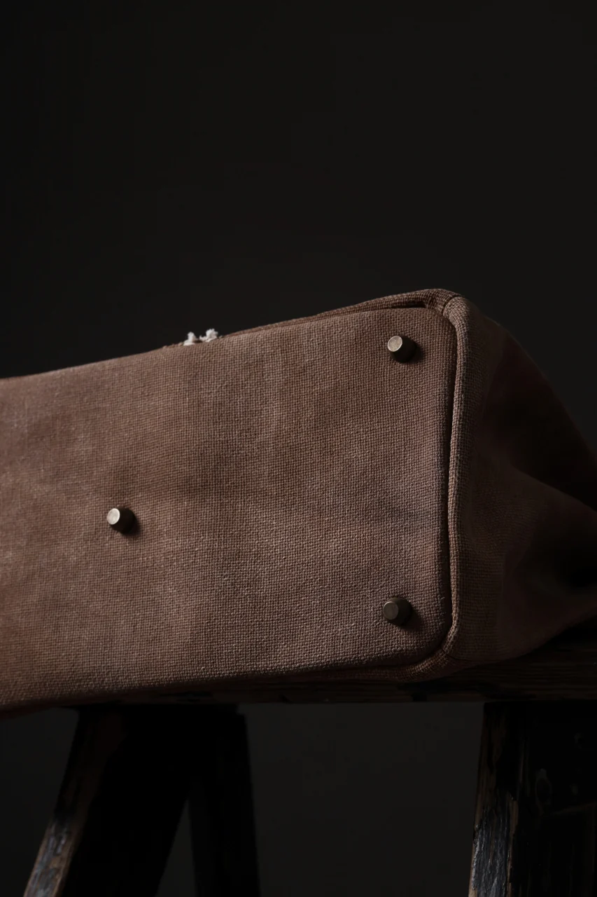 ierib Bark Hand Bag 30 / Vintage SAKABUKURO (BROWN) - Image 14