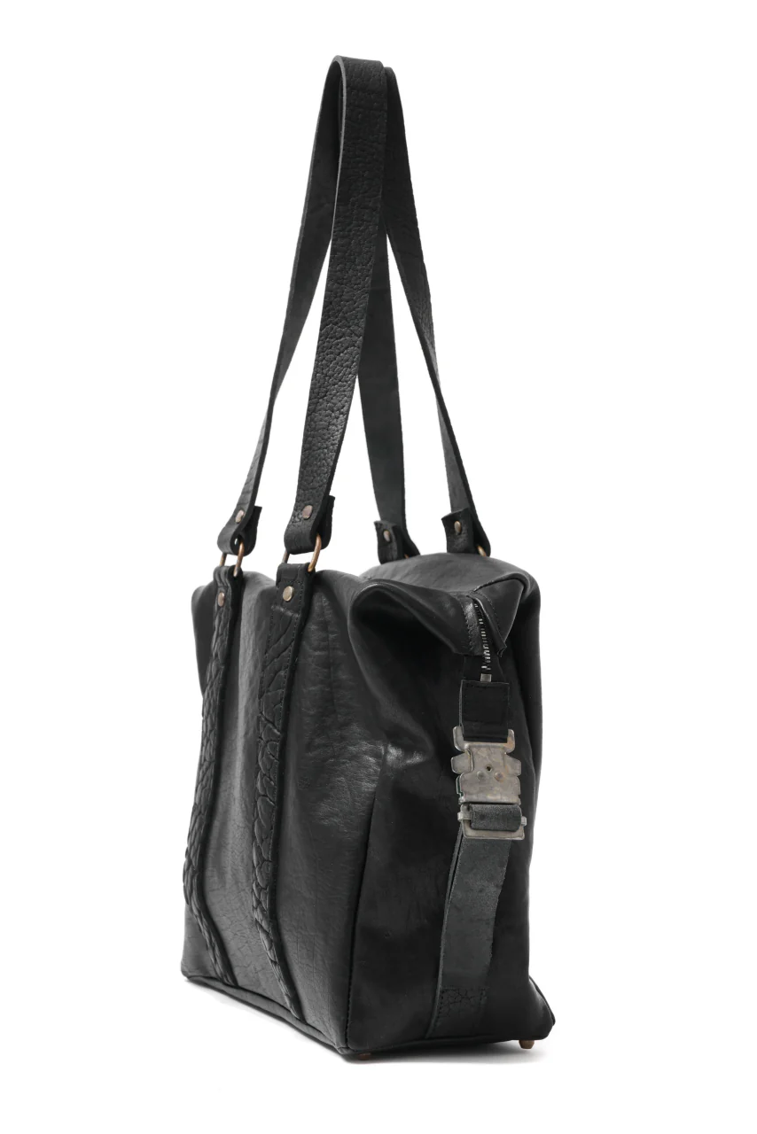 ierib Buckle Dr-Bag / FVT Oiled Horse (BLACK) - Image 4