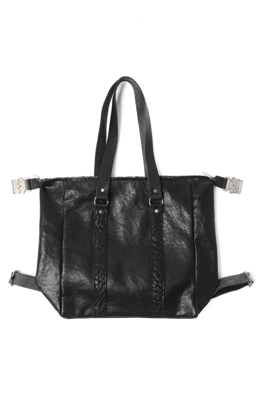 ierib Buckle Dr-Bag / FVT Oiled Horse (BLACK) - Image 8