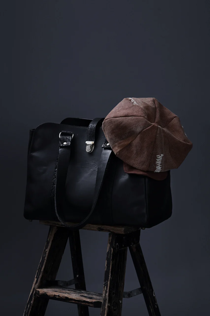 ierib Casquette Cap / Vintage SAKABUKURO x Lamb Suede Leather (BROWN #a) - Image 12