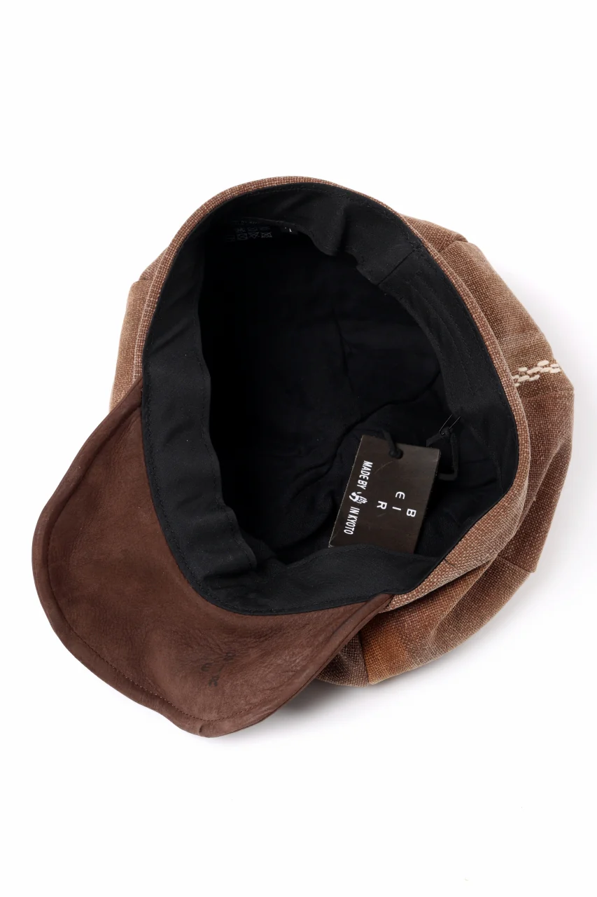 ierib Casquette Cap / Vintage SAKABUKURO x Lamb Suede Leather (BROWN #a) - Image 9