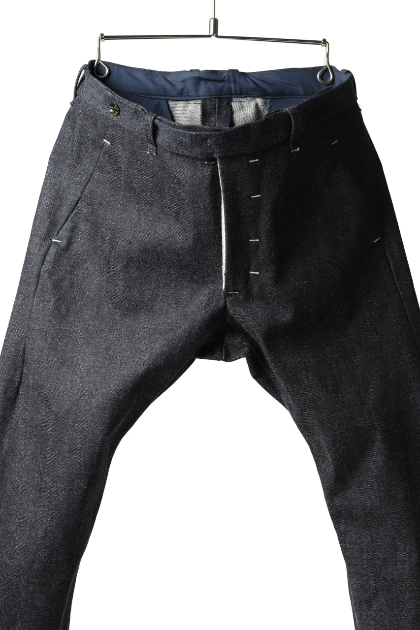 ierib CURVED TROUSERS / 19oz JAPANESE SELVEDGE DENIM (INDIGO) - Image 11