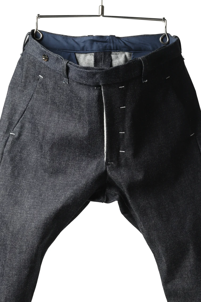 ierib CURVED TROUSERS / 19oz JAPANESE SELVEDGE DENIM (INDIGO) - Image 12