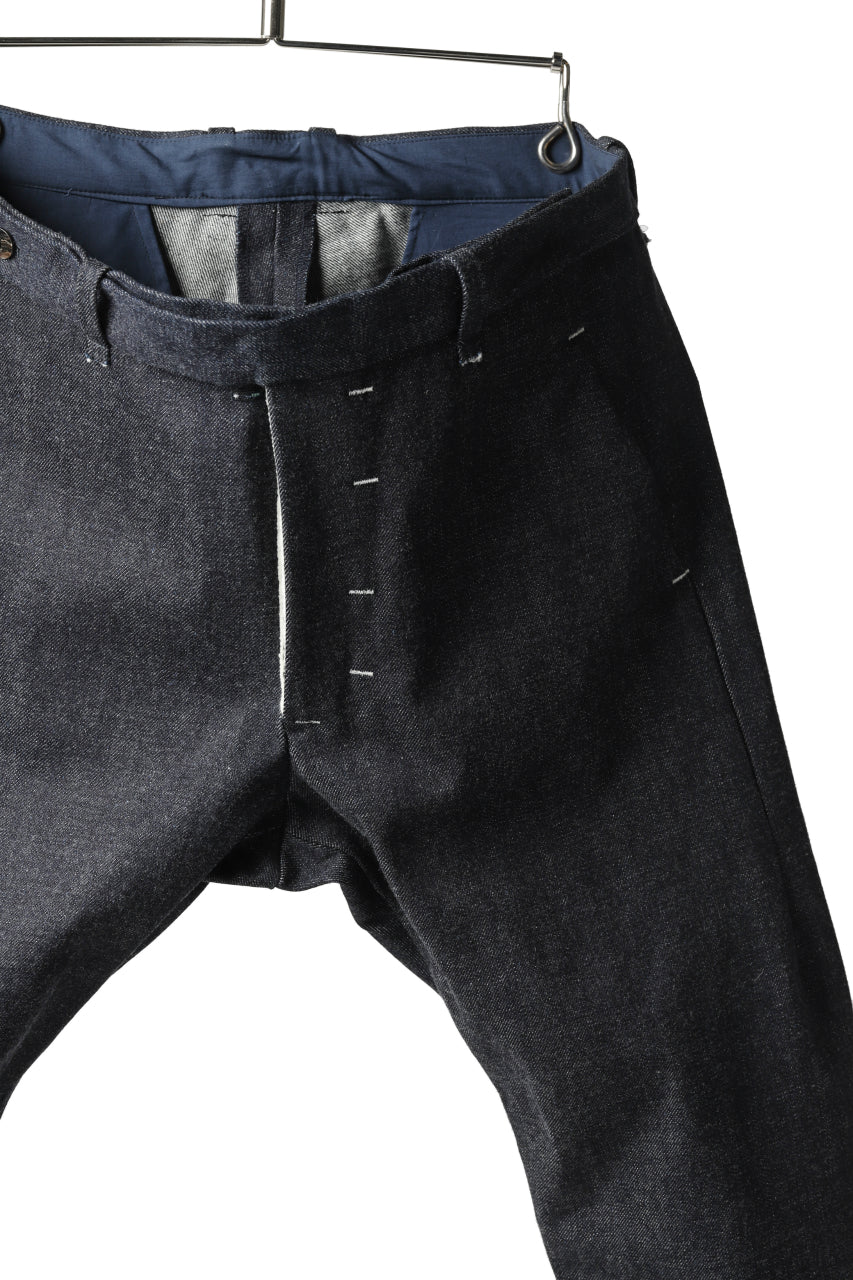 ierib CURVED TROUSERS / 19oz JAPANESE SELVEDGE DENIM (INDIGO) - Image 13
