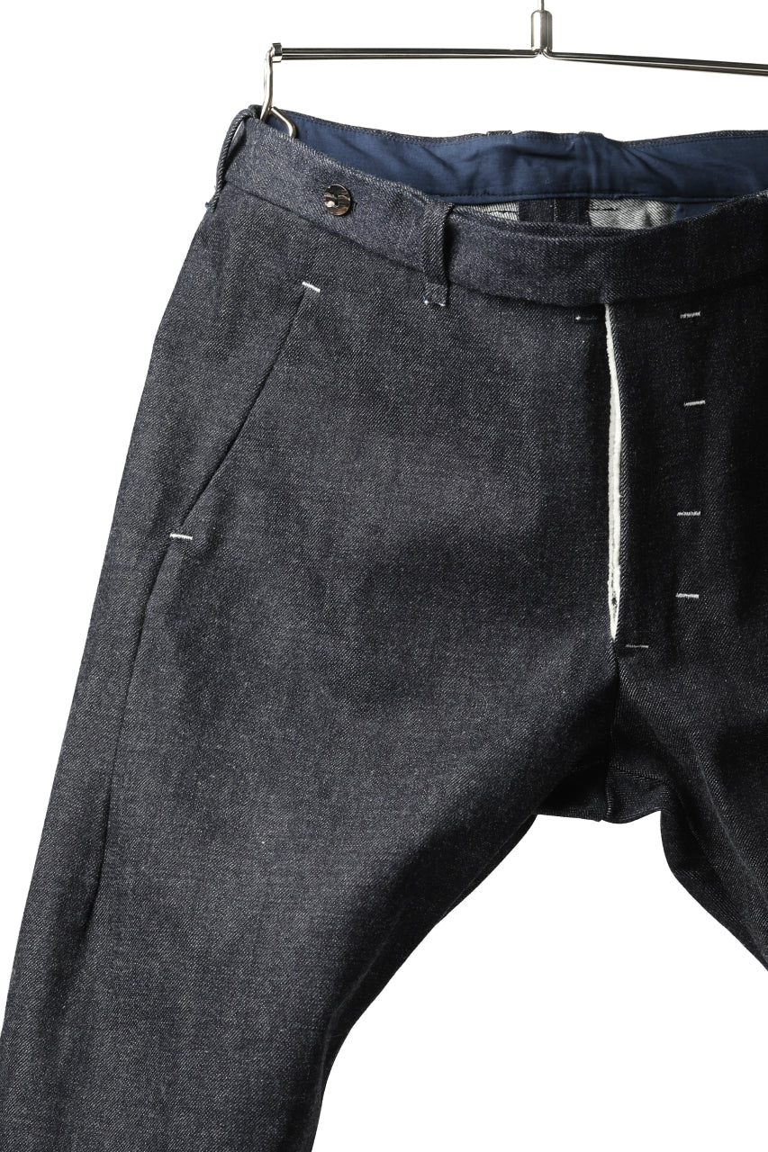 ierib CURVED TROUSERS / 19oz JAPANESE SELVEDGE DENIM (INDIGO) - Image 14