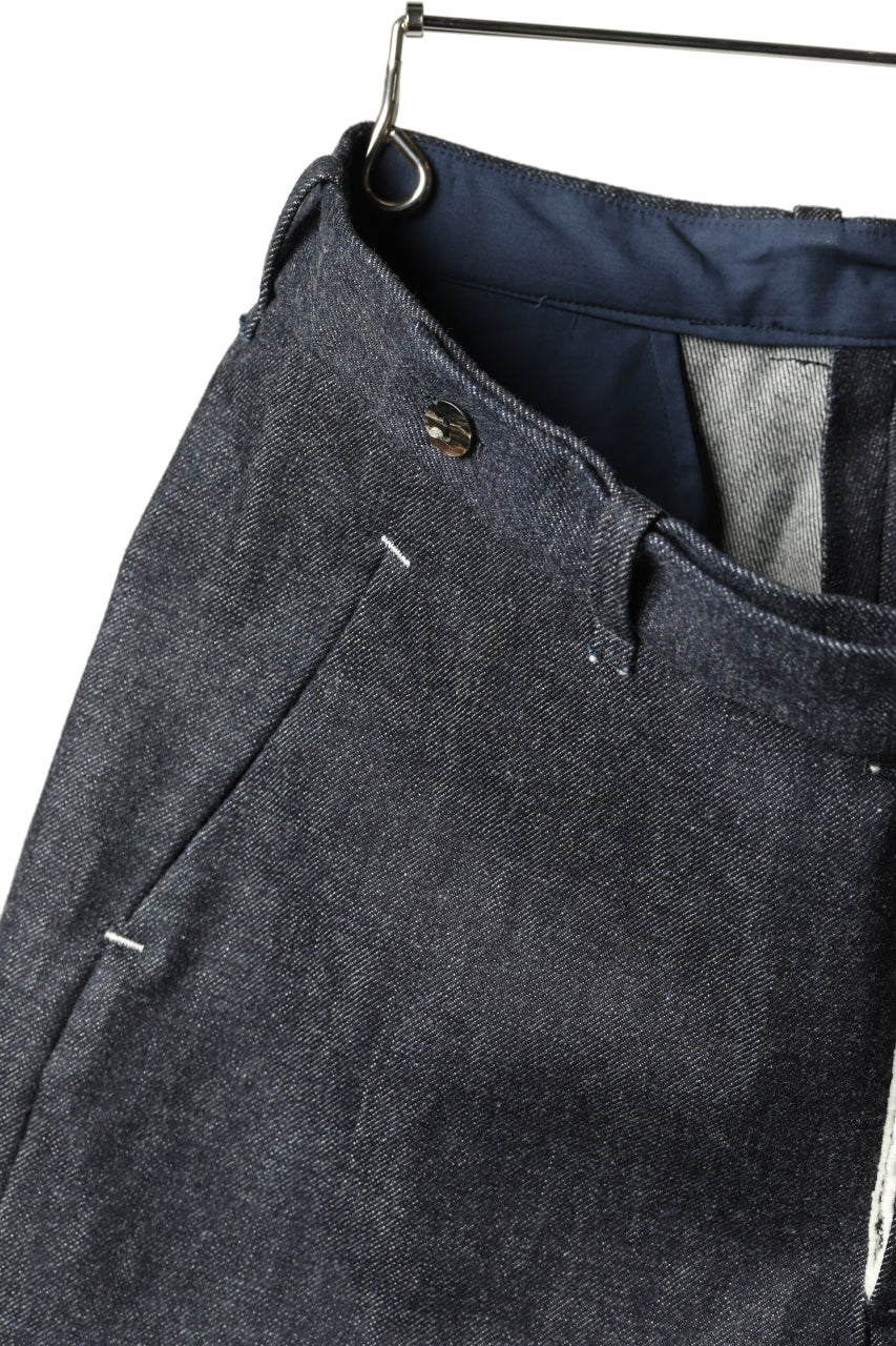 ierib CURVED TROUSERS / 19oz JAPANESE SELVEDGE DENIM (INDIGO) - Image 15