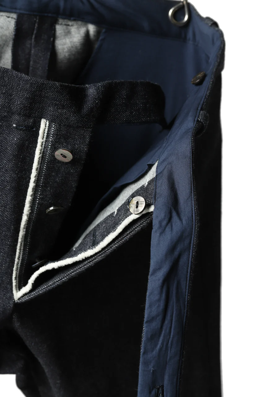 ierib CURVED TROUSERS / 19oz JAPANESE SELVEDGE DENIM (INDIGO) - Image 20
