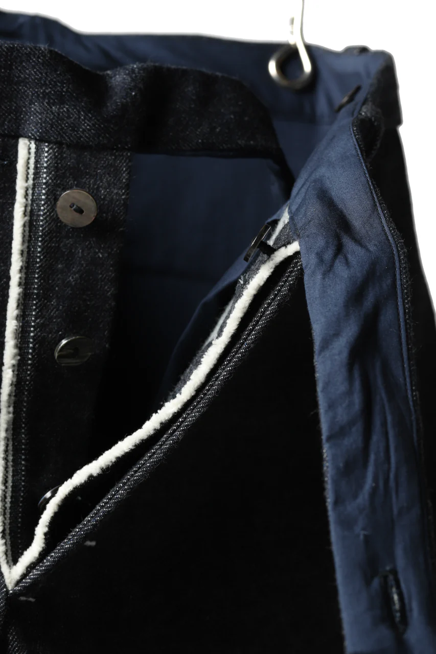 ierib CURVED TROUSERS / 19oz JAPANESE SELVEDGE DENIM (INDIGO) - Image 21