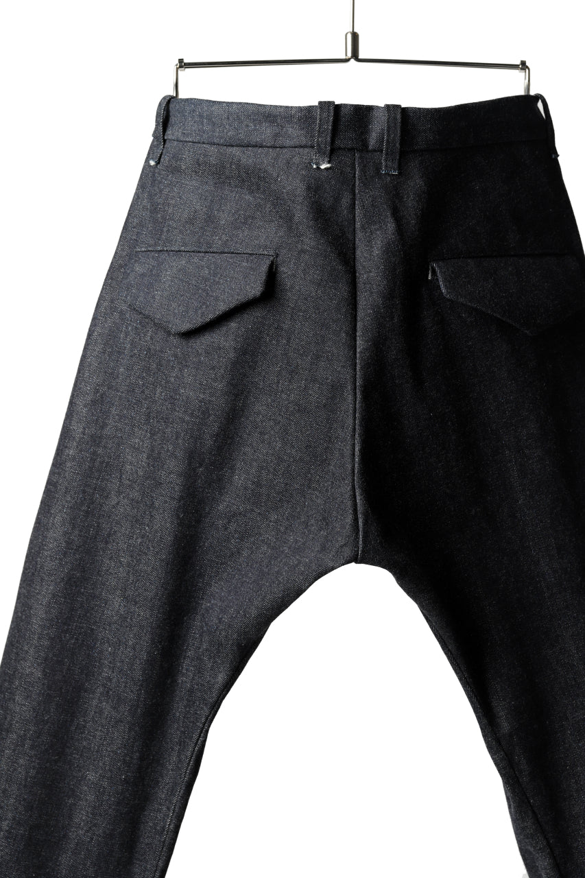 ierib CURVED TROUSERS / 19oz JAPANESE SELVEDGE DENIM (INDIGO) - Image 22