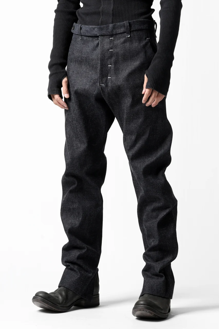 ierib CURVED TROUSERS / 19oz JAPANESE SELVEDGE DENIM (INDIGO) - Image 25