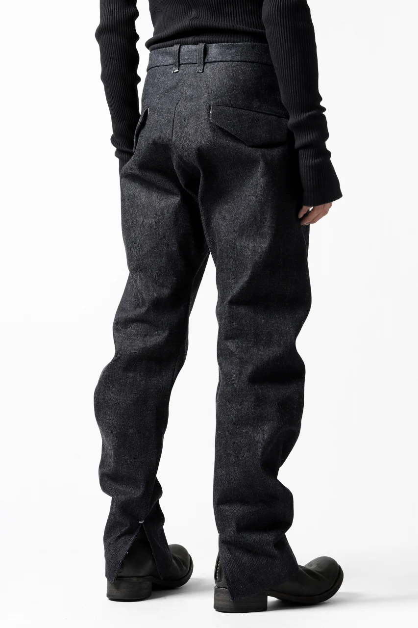 ierib CURVED TROUSERS / 19oz JAPANESE SELVEDGE DENIM (INDIGO) - Image 26