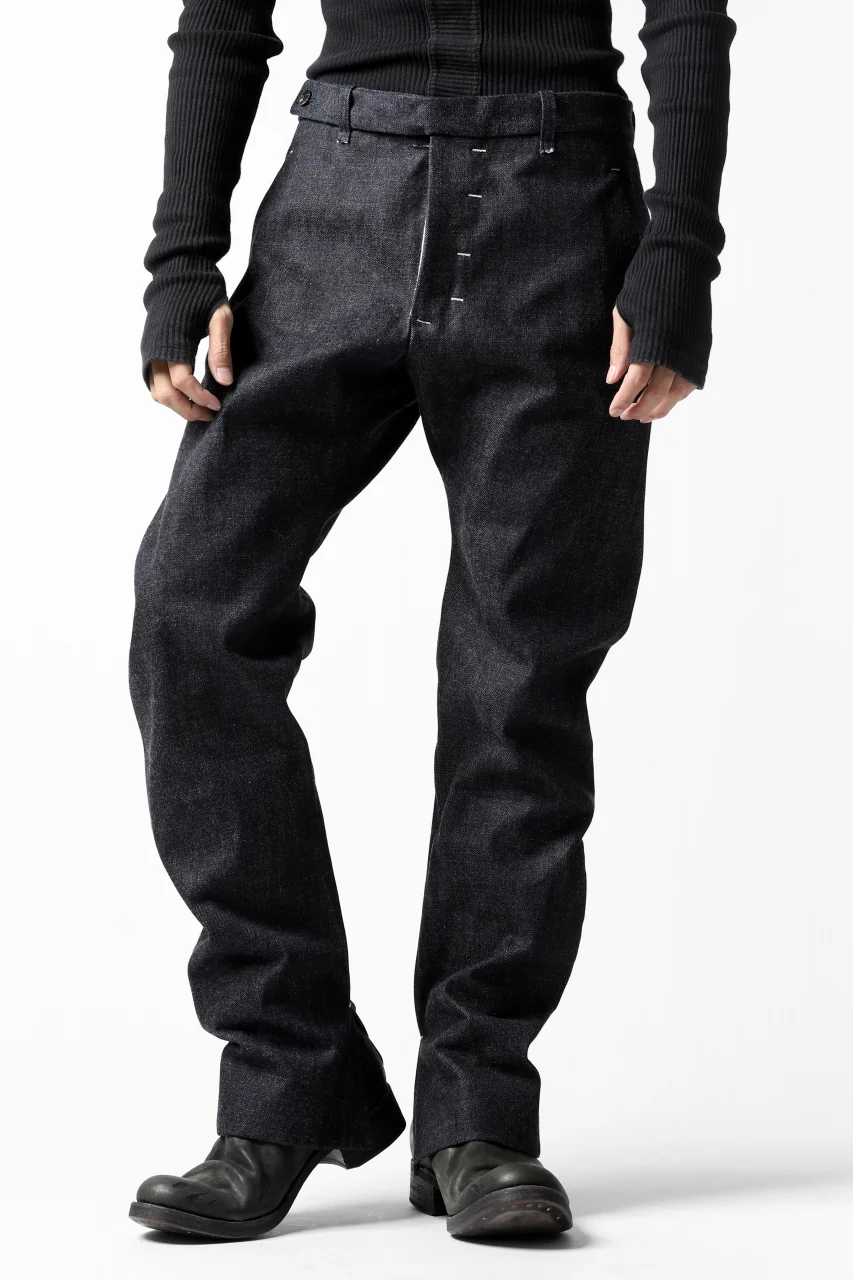 ierib CURVED TROUSERS / 19oz JAPANESE SELVEDGE DENIM (INDIGO) - Image 27