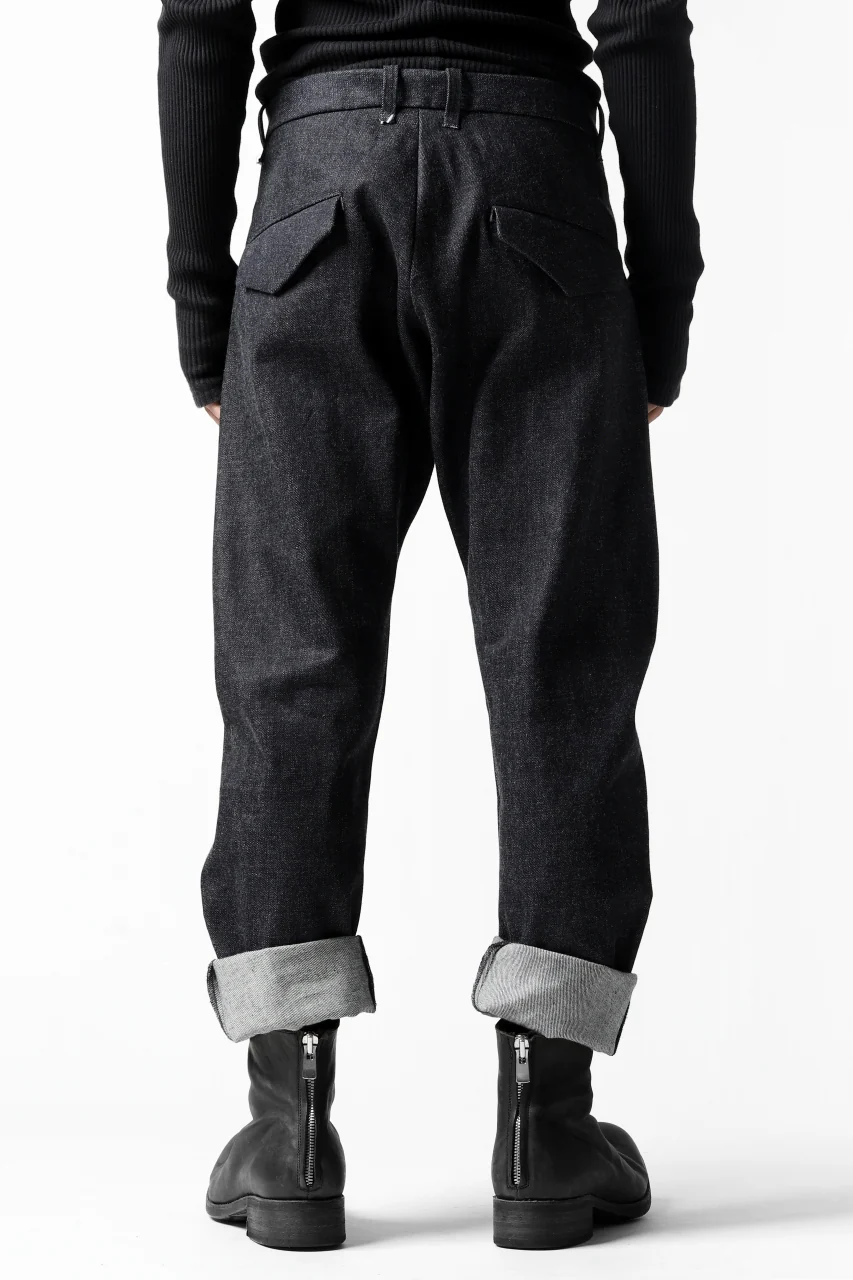 ierib CURVED TROUSERS / 19oz JAPANESE SELVEDGE DENIM (INDIGO) - Image 29