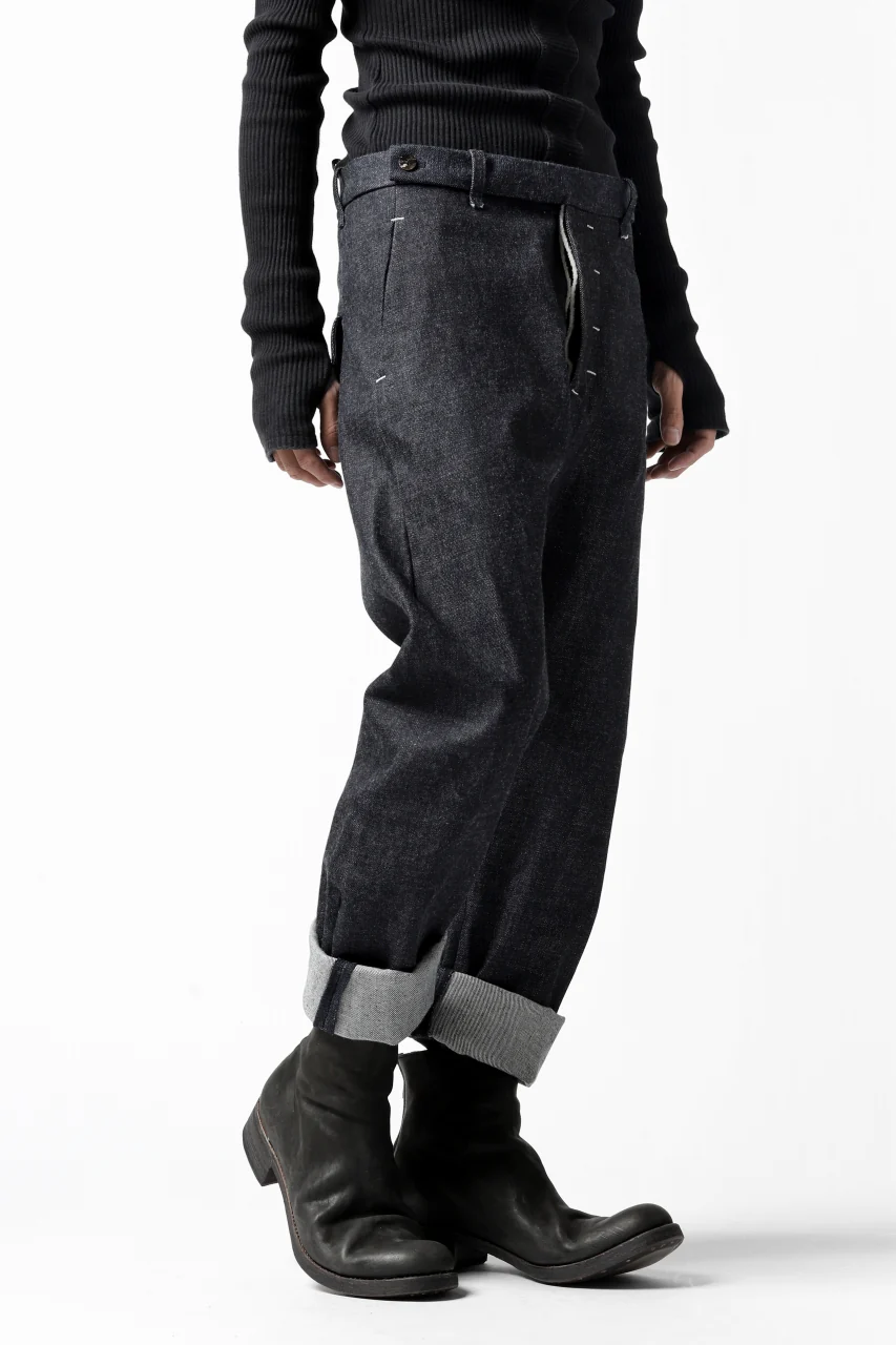 ierib CURVED TROUSERS / 19oz JAPANESE SELVEDGE DENIM (INDIGO) - Image 32