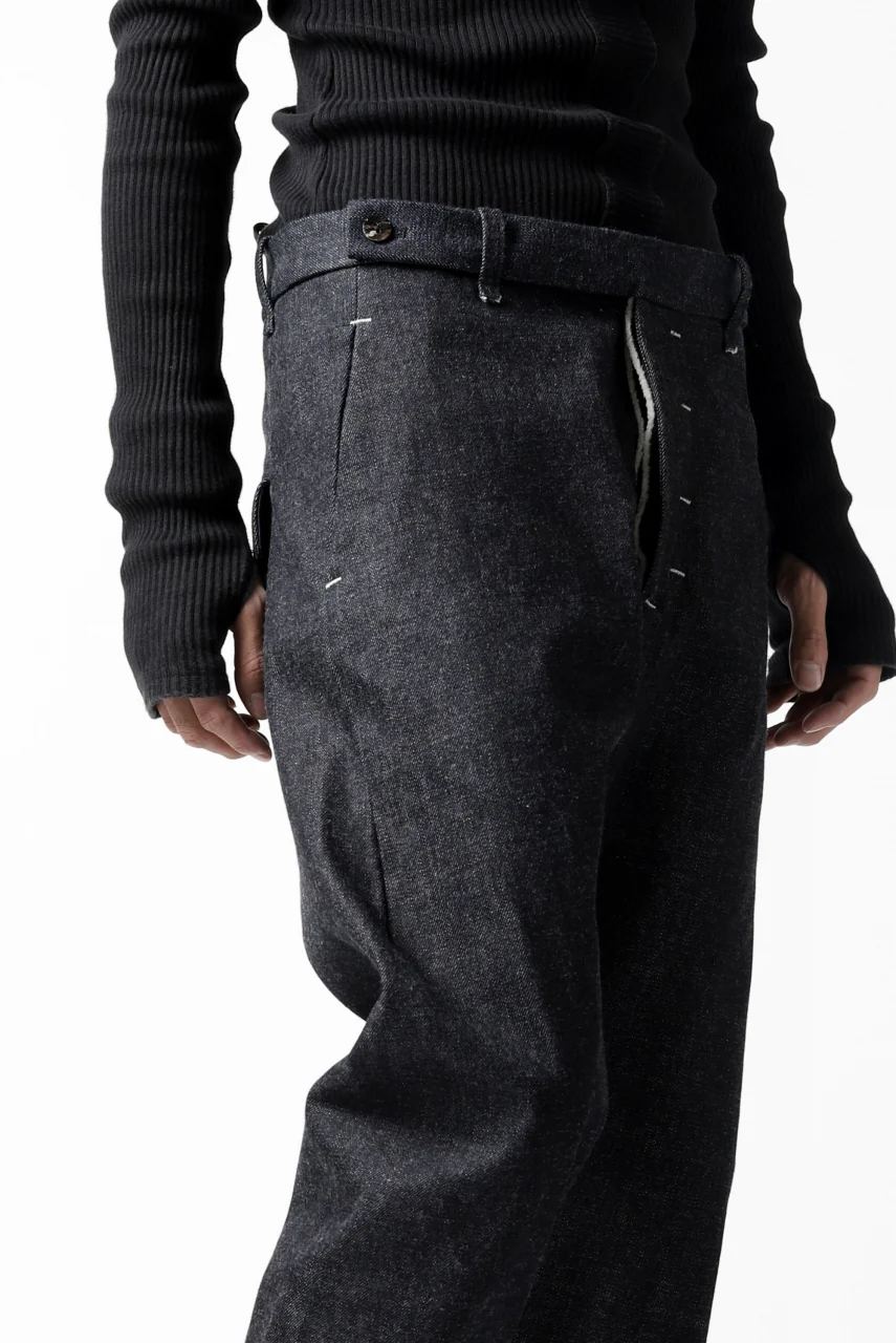ierib CURVED TROUSERS / 19oz JAPANESE SELVEDGE DENIM (INDIGO) - Image 33
