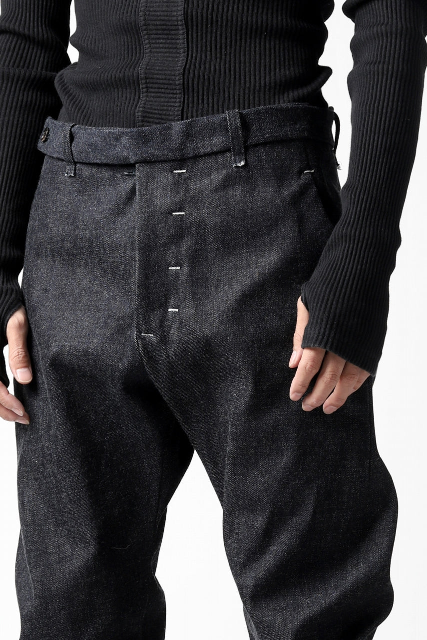 ierib CURVED TROUSERS / 19oz JAPANESE SELVEDGE DENIM (INDIGO) - Image 34