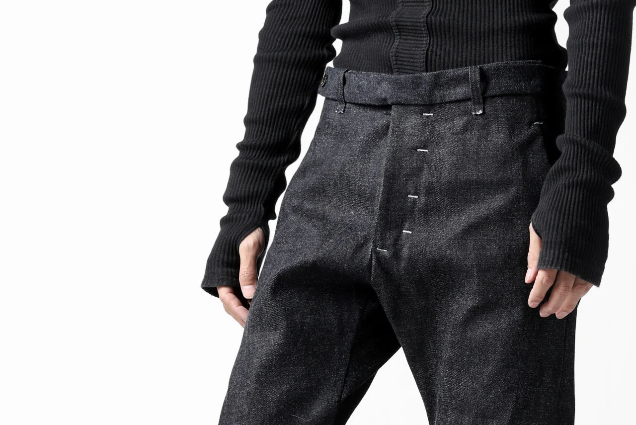 ierib CURVED TROUSERS / 19oz JAPANESE SELVEDGE DENIM (INDIGO) - Image 37