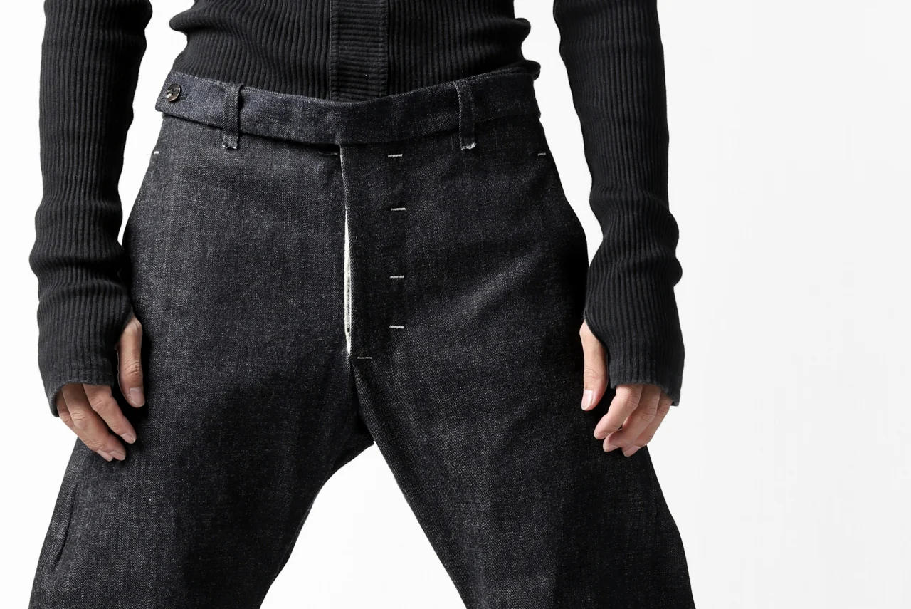 ierib CURVED TROUSERS / 19oz JAPANESE SELVEDGE DENIM (INDIGO) - Image 38