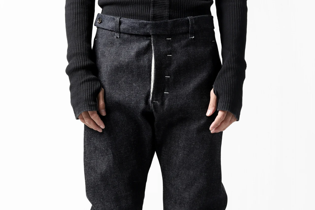 ierib CURVED TROUSERS / 19oz JAPANESE SELVEDGE DENIM (INDIGO) - Image 39