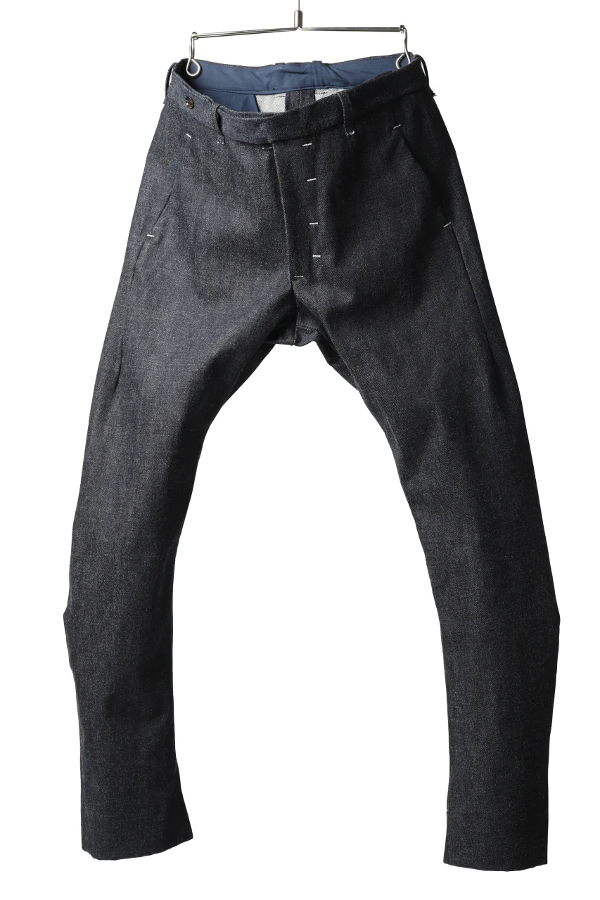 ierib CURVED TROUSERS / 19oz JAPANESE SELVEDGE DENIM (INDIGO) - Image 9