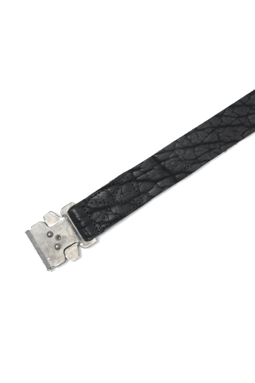 ierib detachable buckle belt / one piece rough bull (BLACK) - Image 30