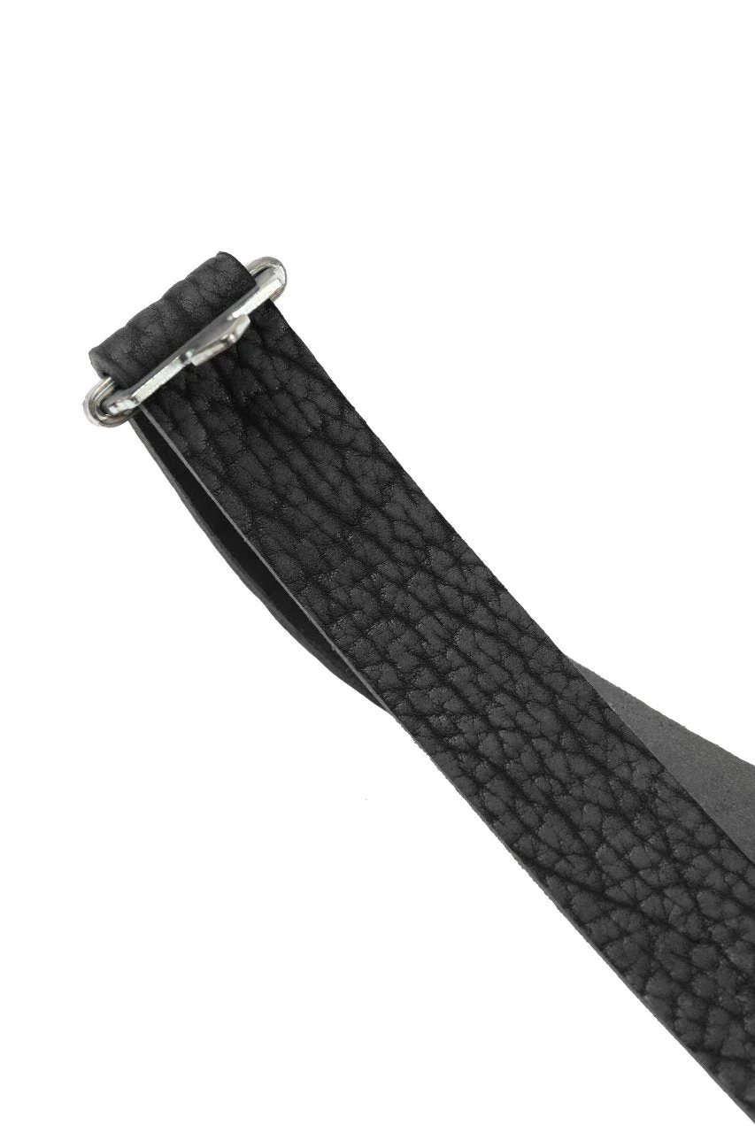 ierib detachable buckle belt / one-piece rough bull  (BLACK) - Image 19