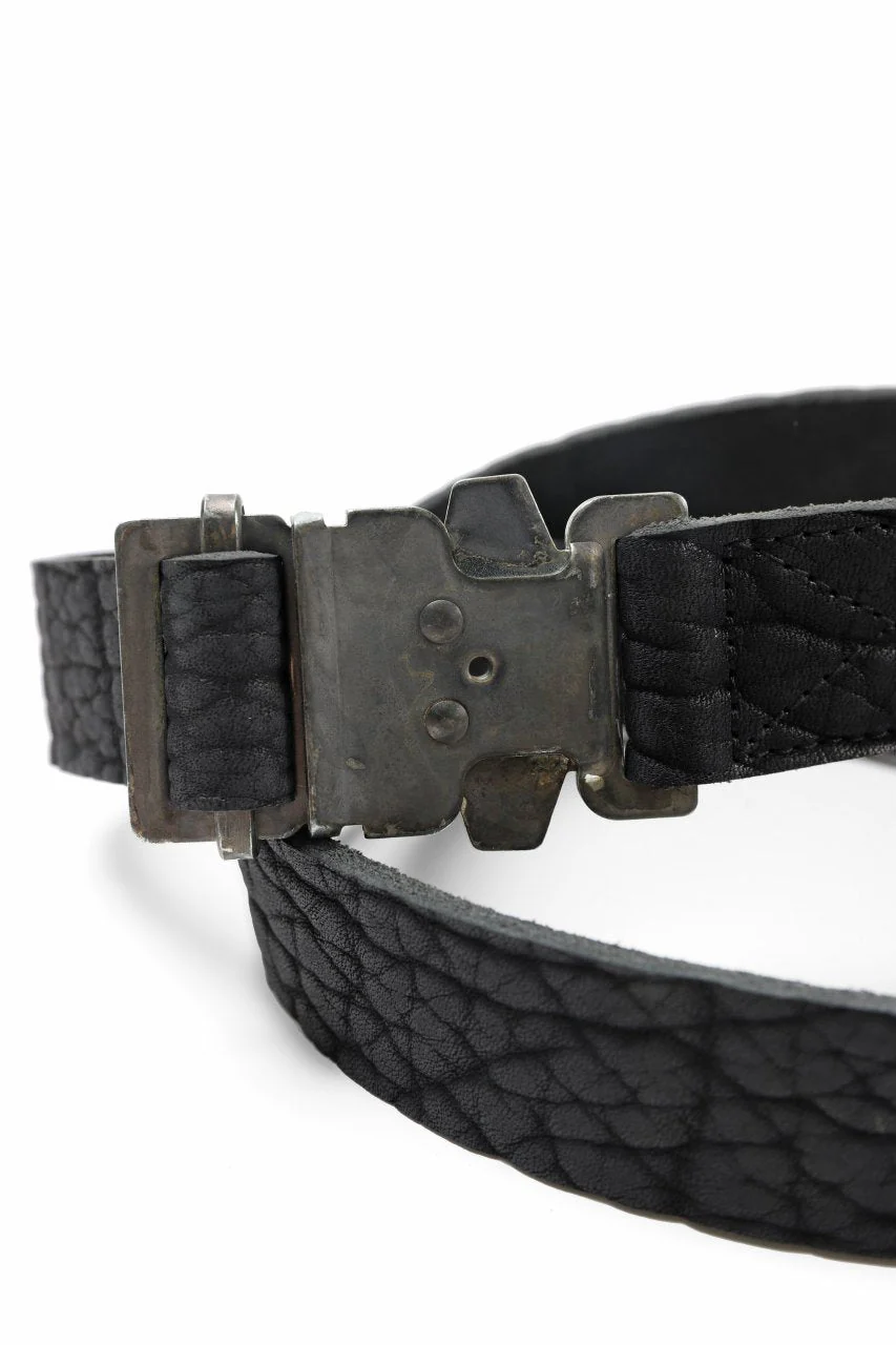 ierib detachable buckle belt / one piece rough bull (BLACK) - Image 29