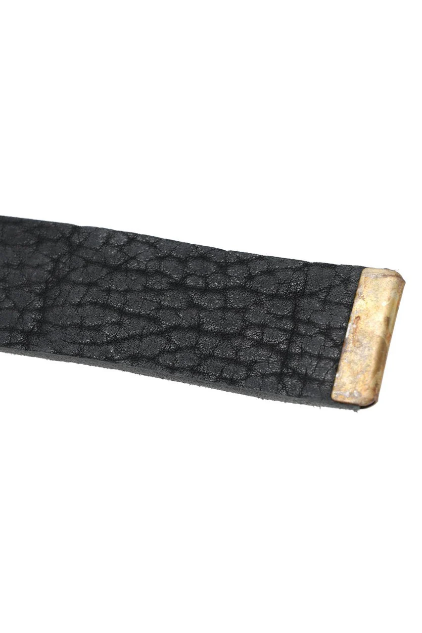 ierib detachable buckle belt / one piece rough bull (BLACK) - Image 37