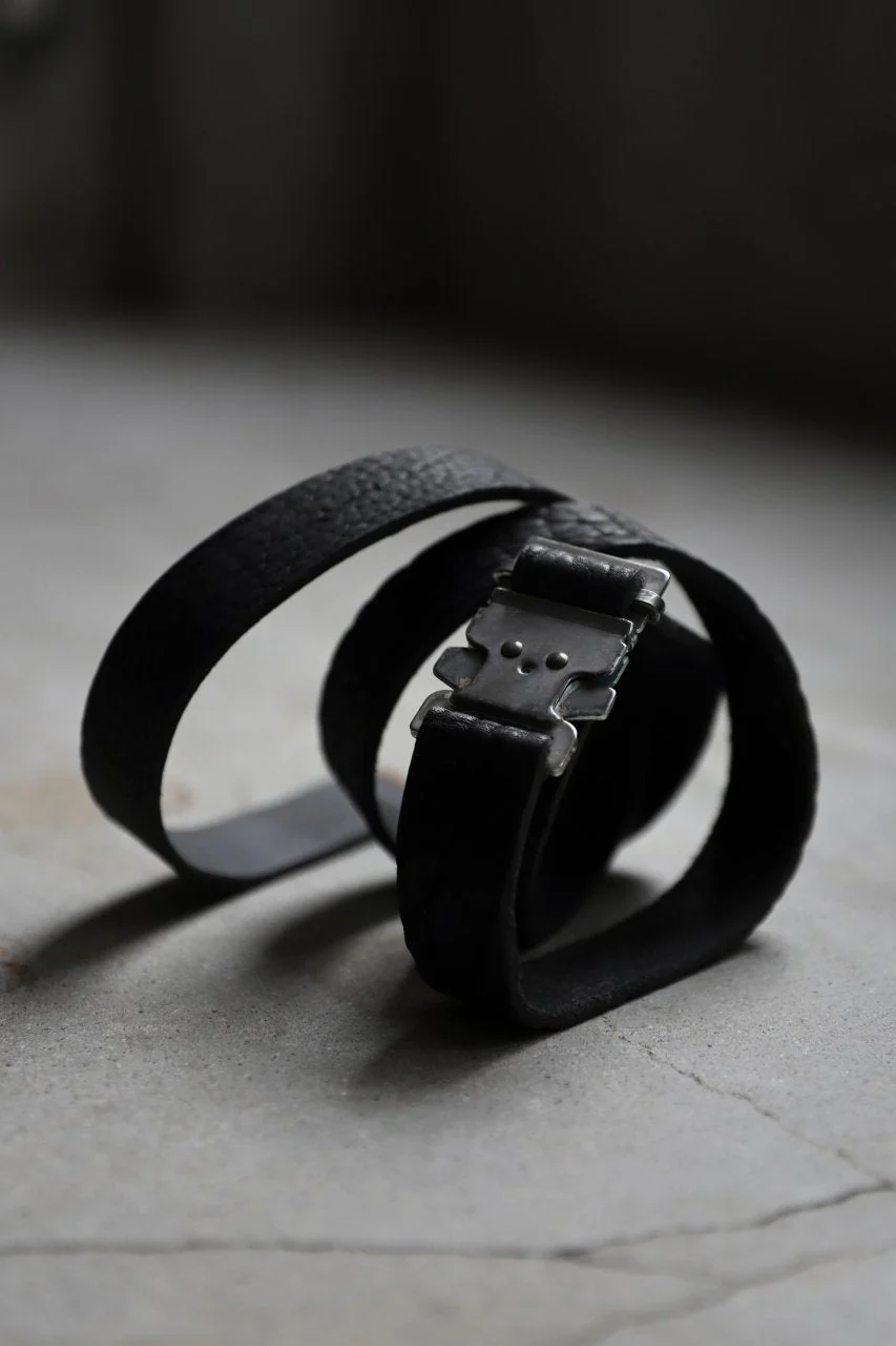 ierib detachable buckle belt / one piece rough bull (BLACK) - Image 42