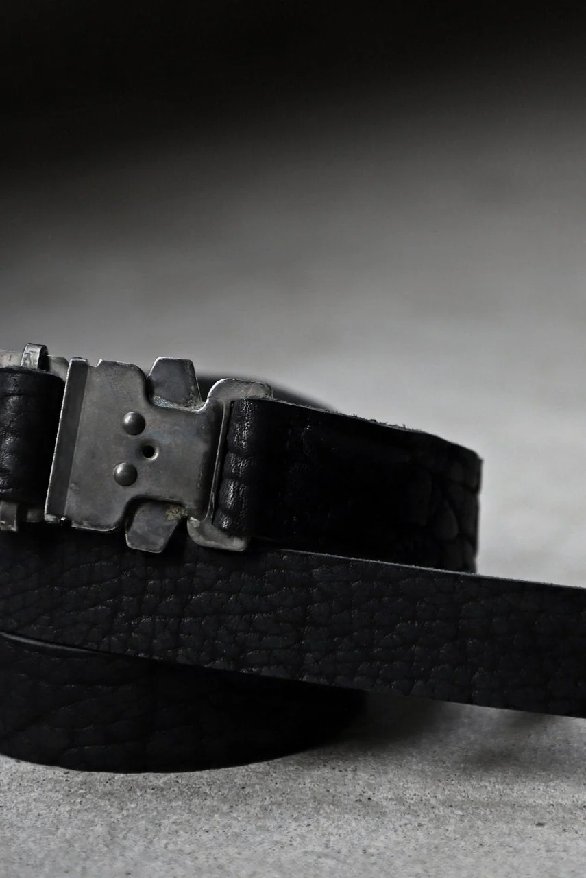 ierib detachable buckle belt / one piece rough bull (BLACK) - Image 45