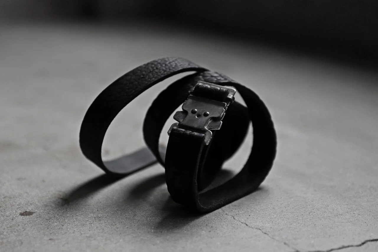 ierib detachable buckle belt / one piece rough bull (BLACK) - Image 59