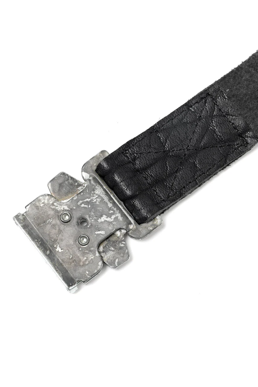 ierib detachable buckle belt / rough bull onepiece (BLACK) - Image 20
