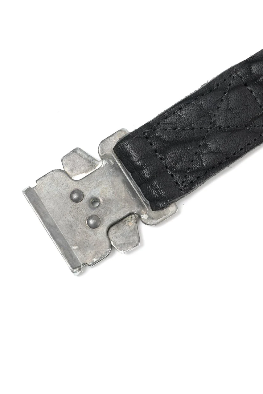 ierib detachable buckle belt / rough bull onepiece (BLACK) - Image 16