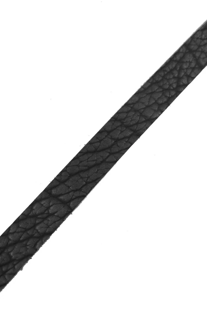 ierib detachable buckle belt / rough bull onepiece (BLACK) - Image 17