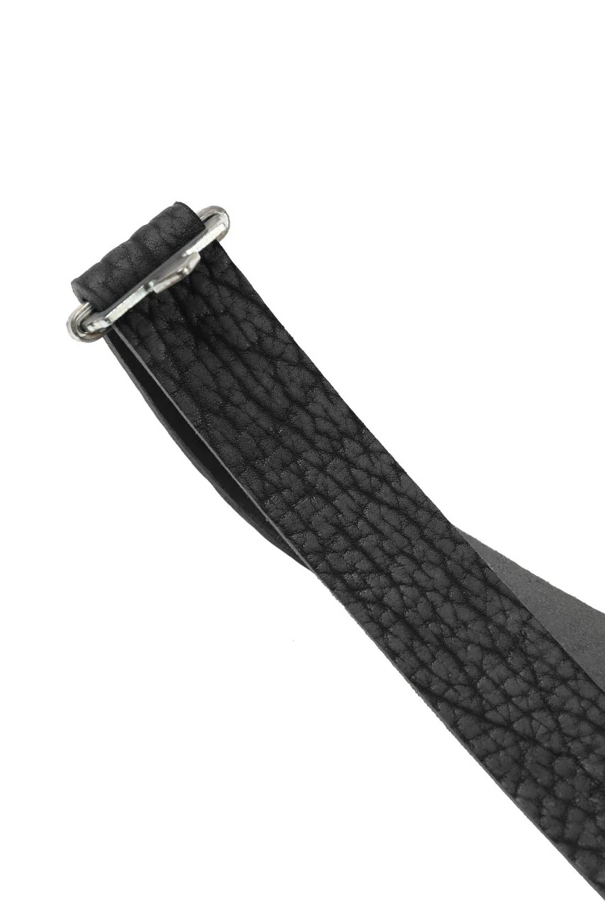 ierib detachable buckle belt / rough bull onepiece (BLACK) - Image 19