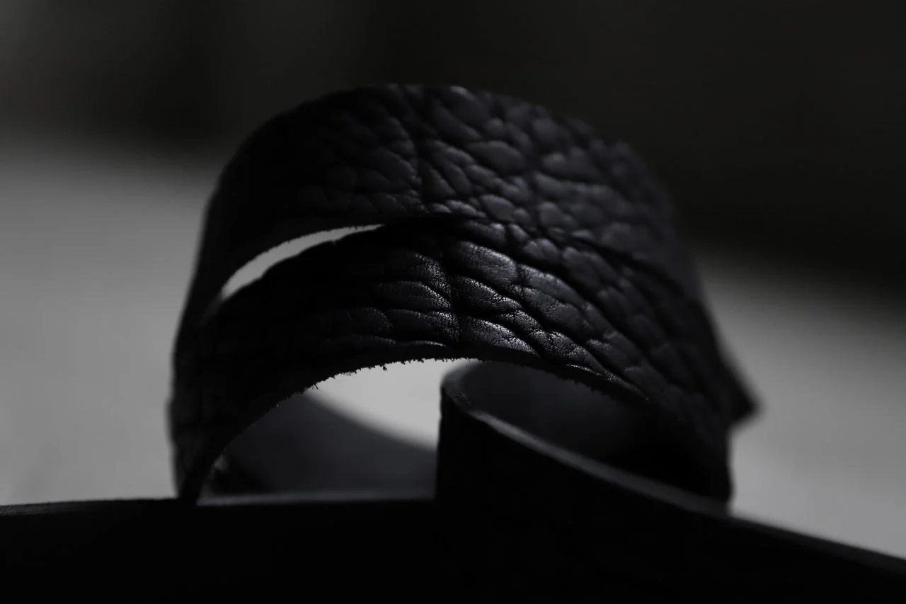 ierib detachable buckle belt / rough bull onepiece (BLACK) - Image 42