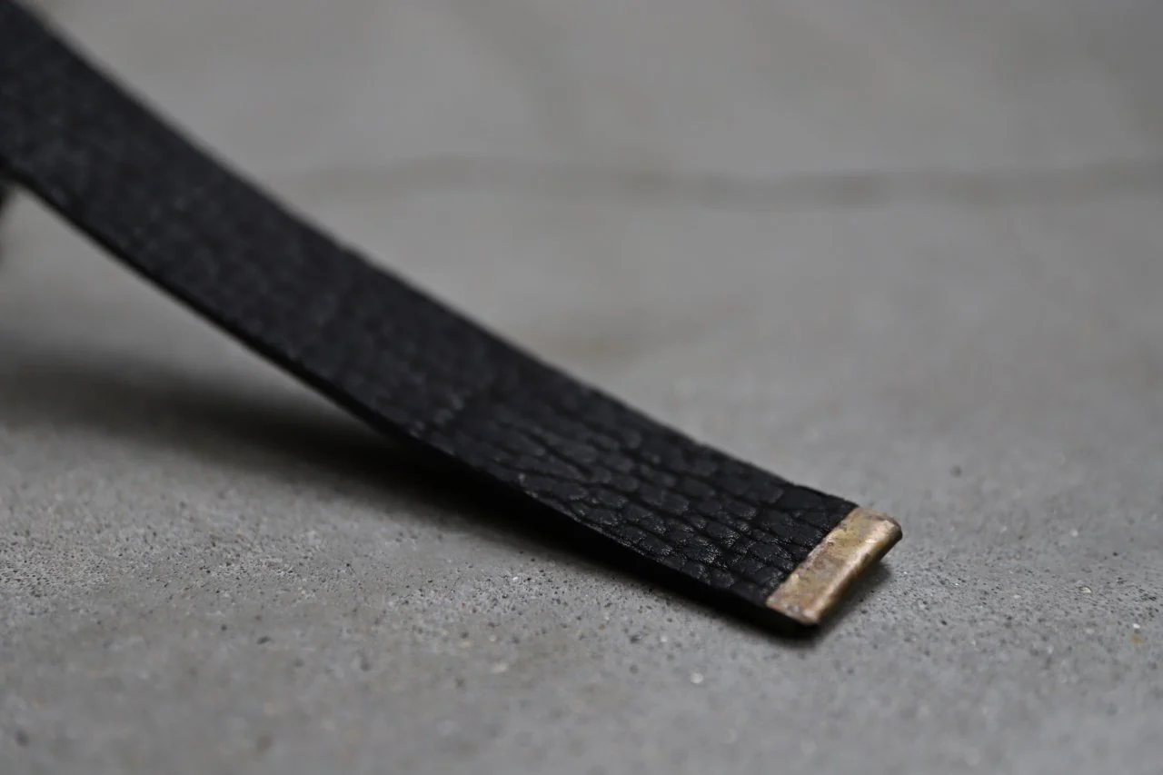 ierib detachable buckle belt / rough bull onepiece (BLACK) - Image 43