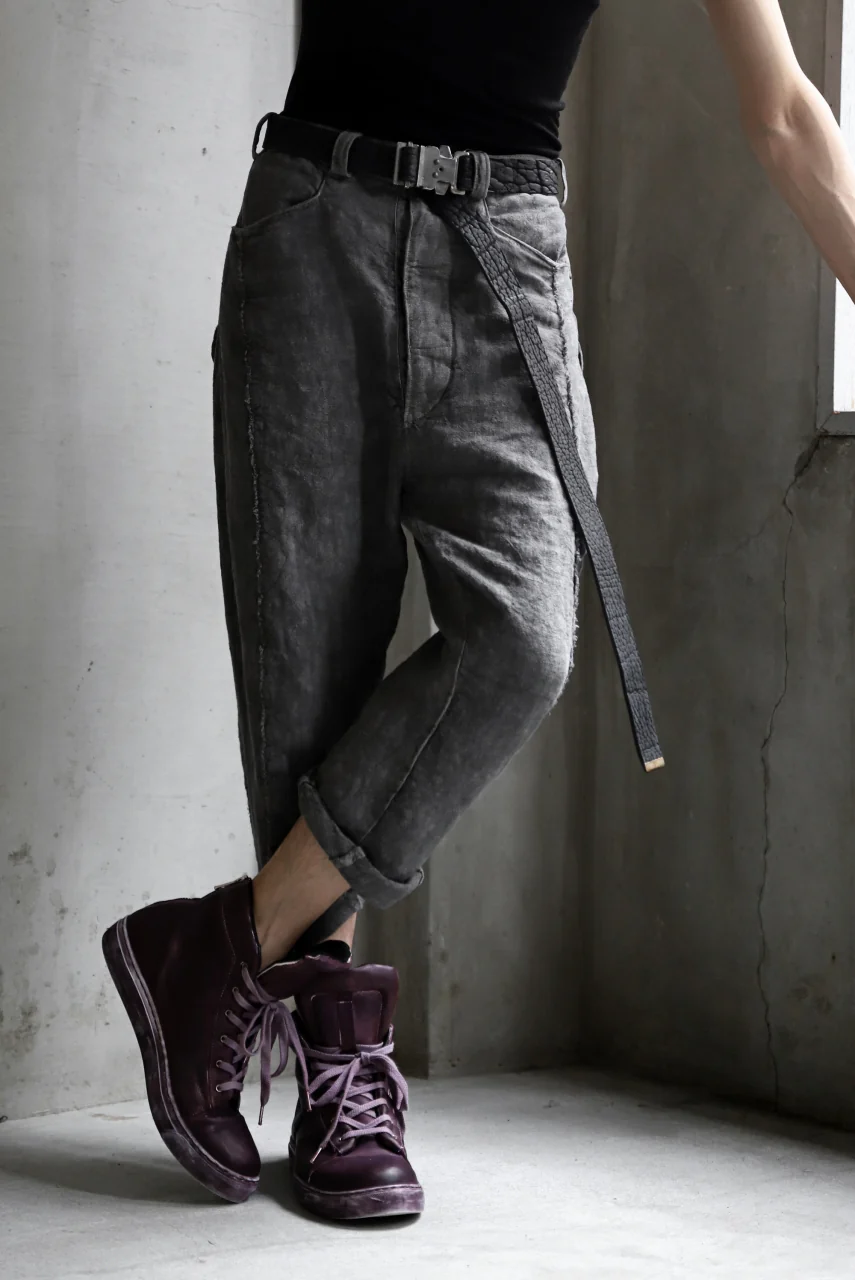 ierib detachable buckle belt / rough bull onepiece (BLACK) - Image 36