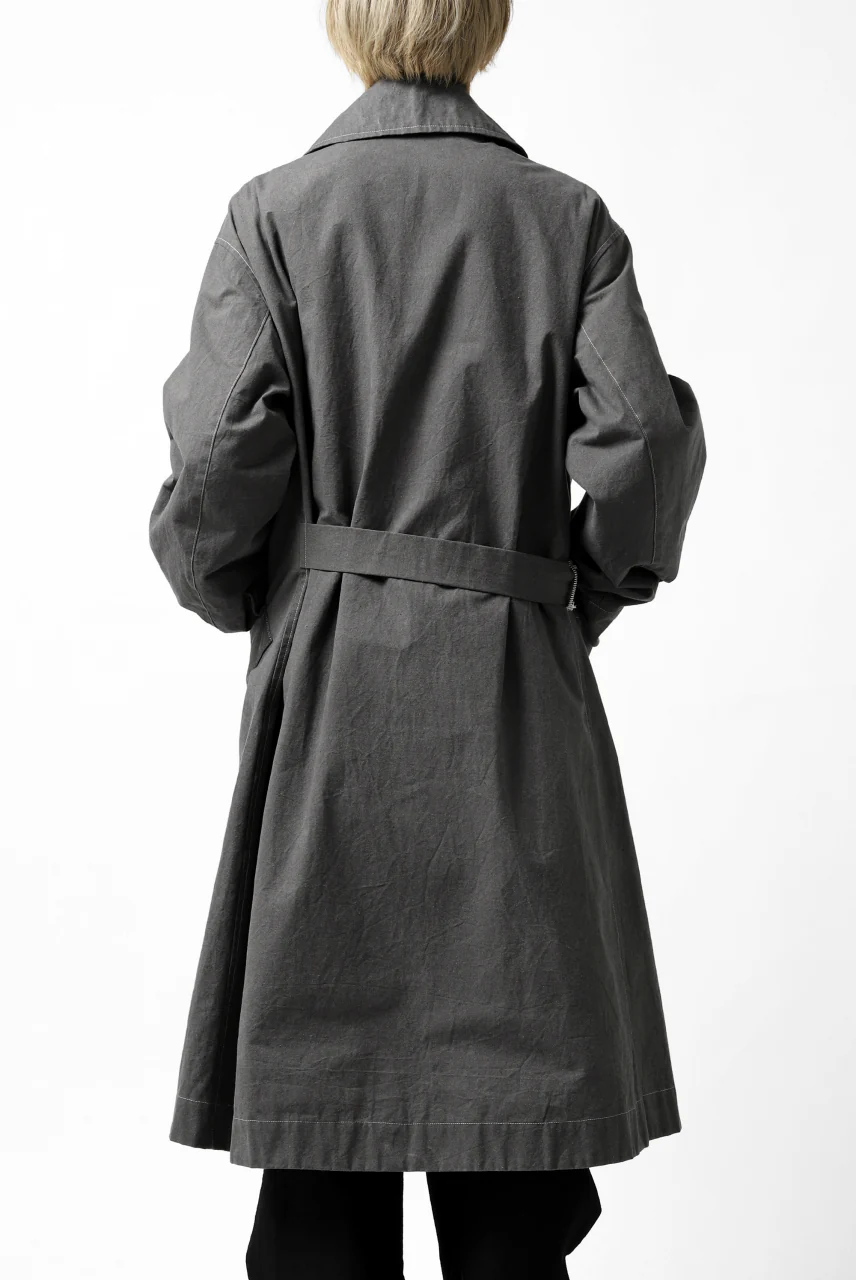 ierib dispatch rider coat 1940  / boiled waxy cotton (GREY) - Image 20