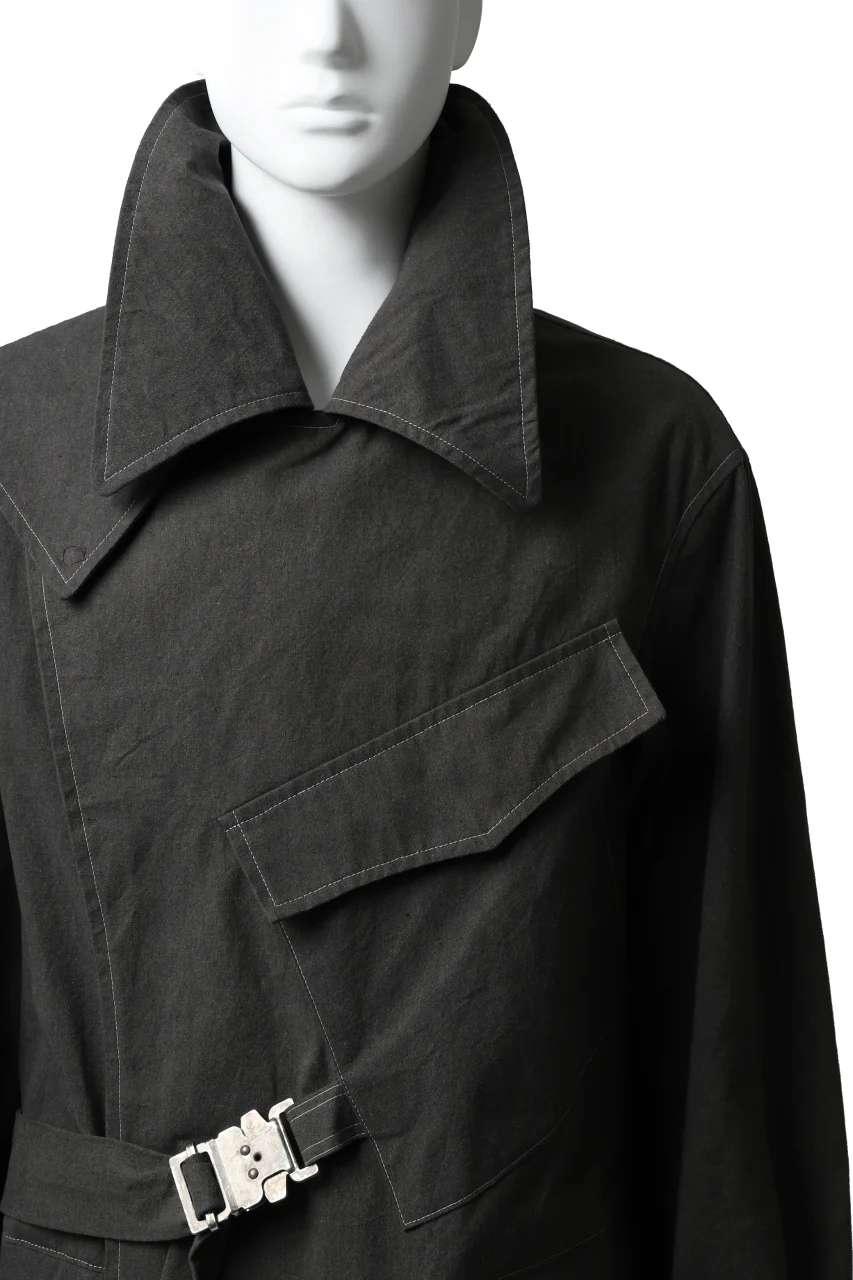 ierib dispatch rider coat 1940  / boiled waxy cotton (GREY) - Image 37