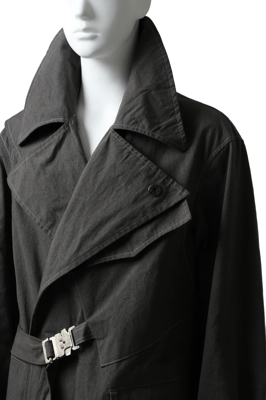 ierib dispatch rider coat 1940  / boiled waxy cotton (GREY) - Image 39