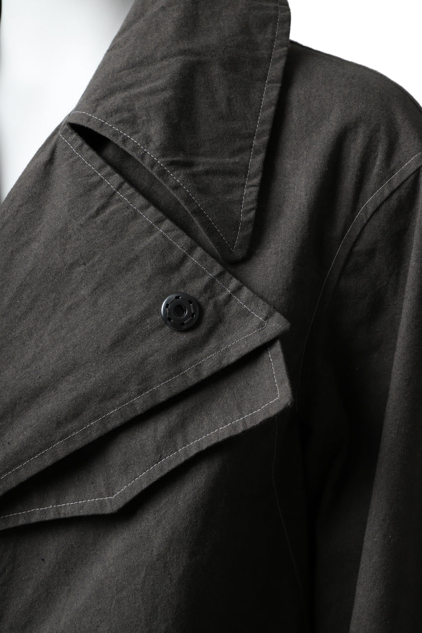 ierib dispatch rider coat 1940  / boiled waxy cotton (GREY) - Image 41