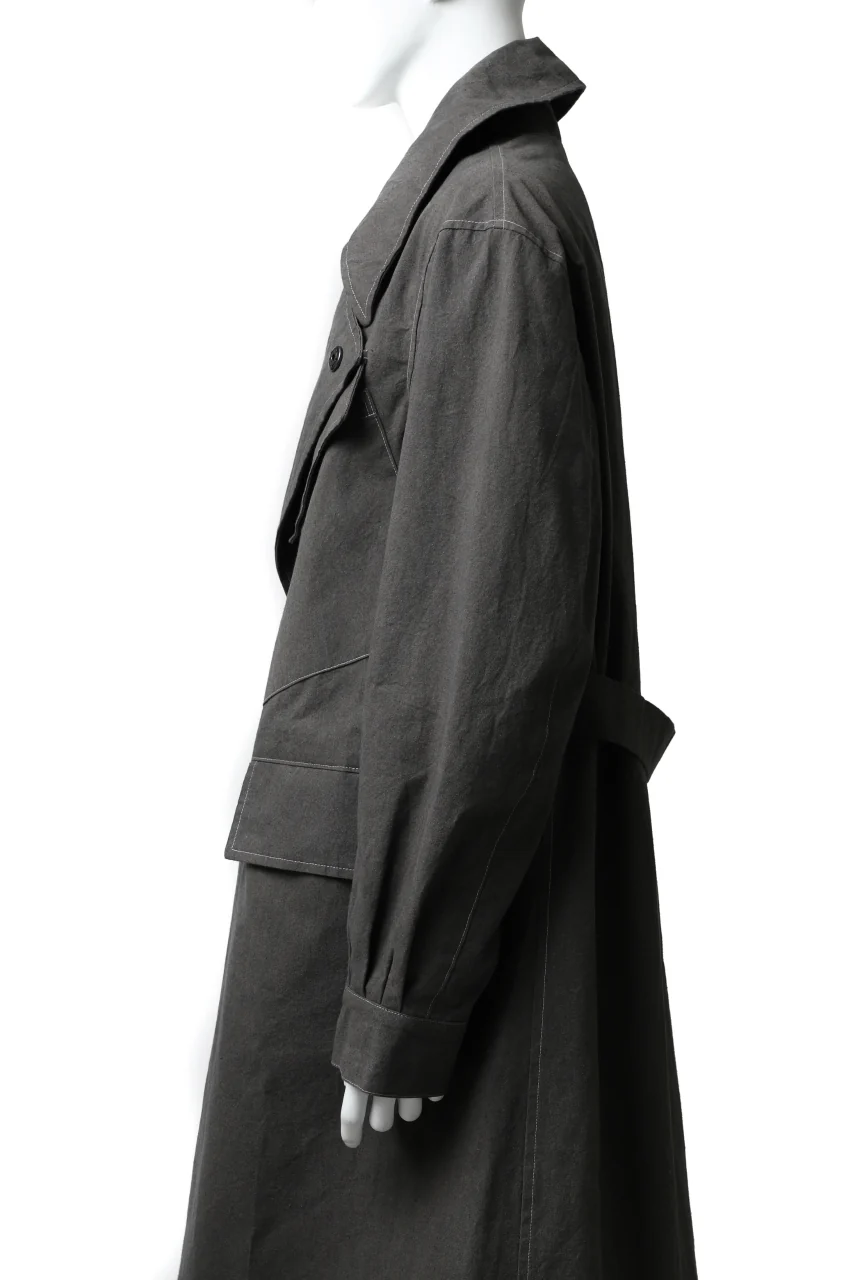 ierib dispatch rider coat 1940  / boiled waxy cotton (GREY) - Image 42