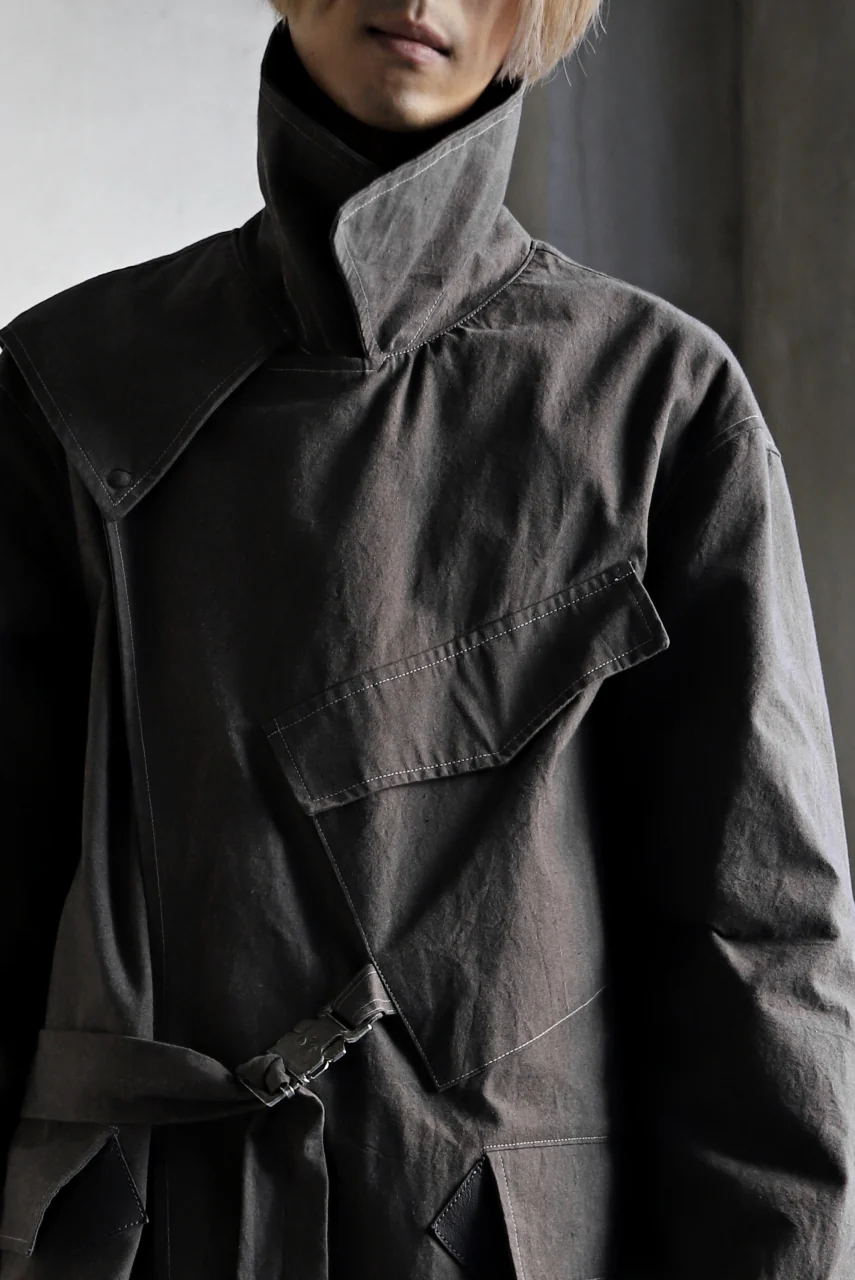 ierib dispatch rider coat 1940  / boiled waxy cotton (GREY) - Image 58
