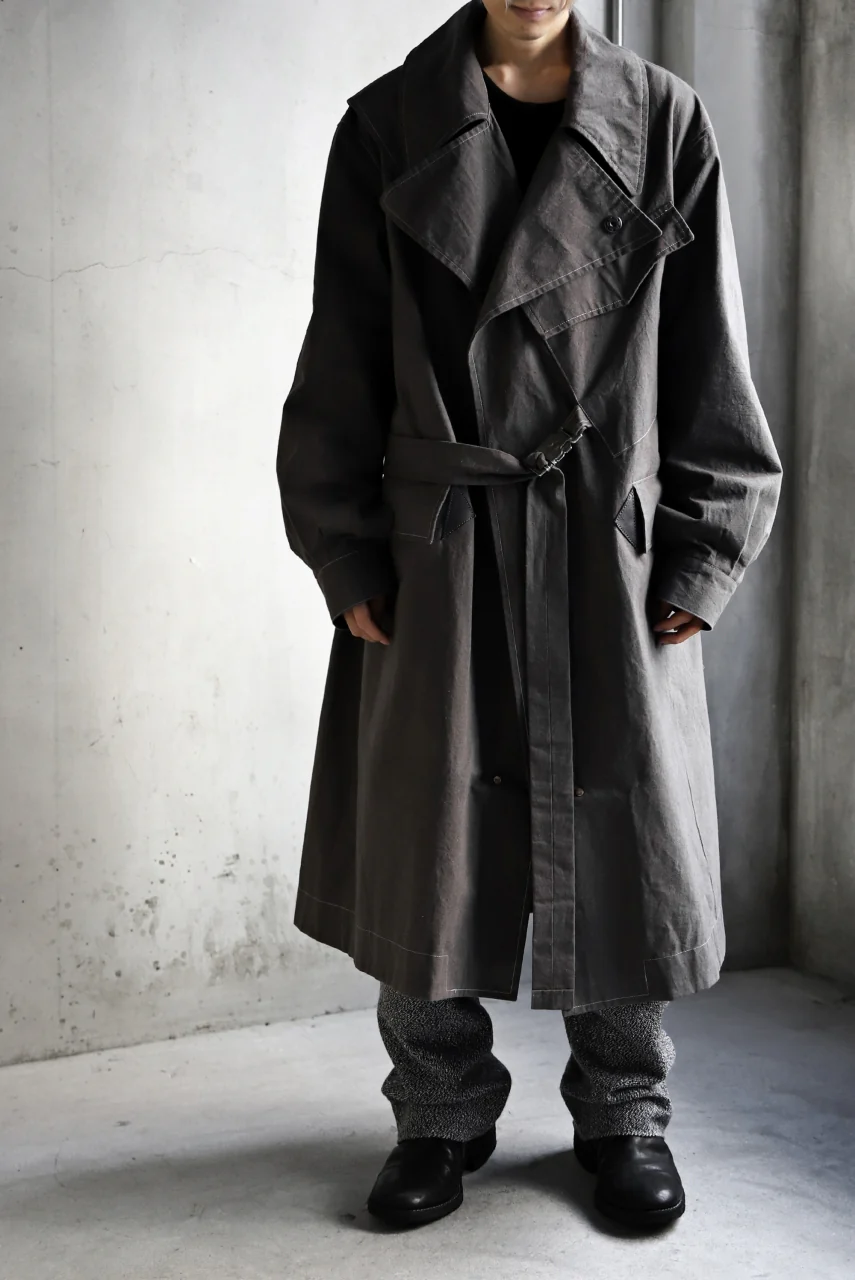 ierib dispatch rider coat 1940  / boiled waxy cotton (GREY) - Image 64