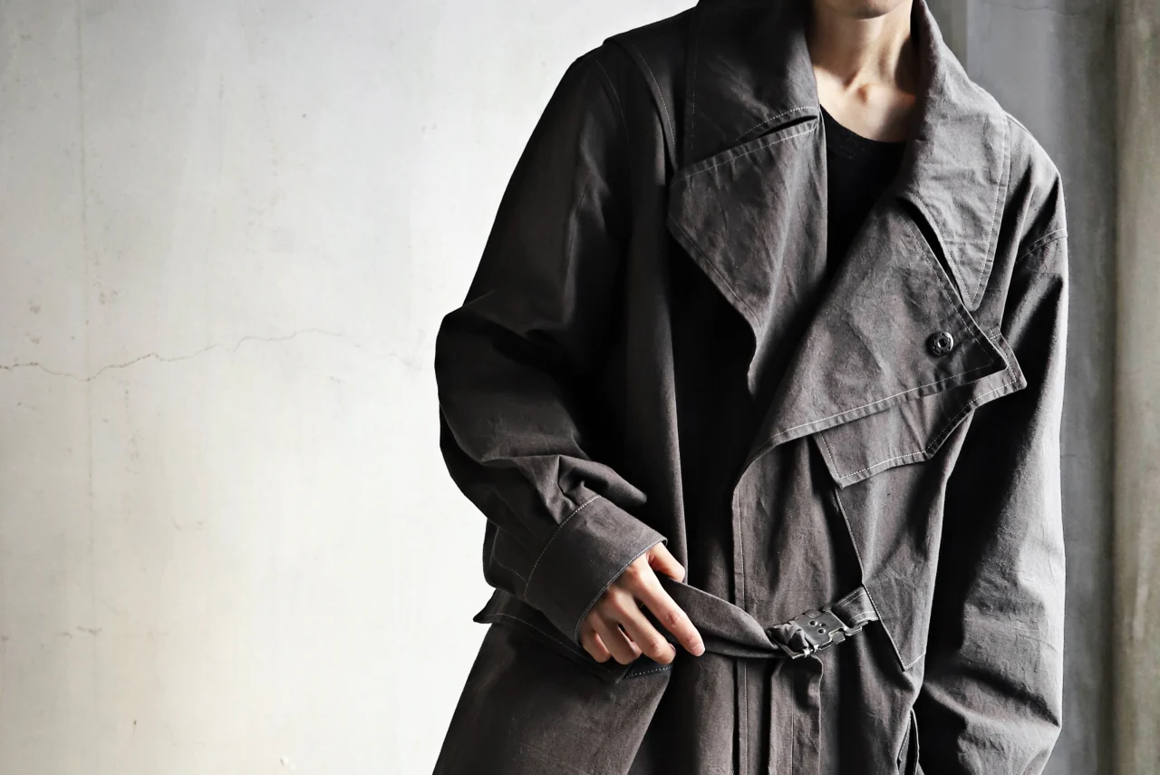 ierib dispatch rider coat 1940  / boiled waxy cotton (GREY) - Image 82